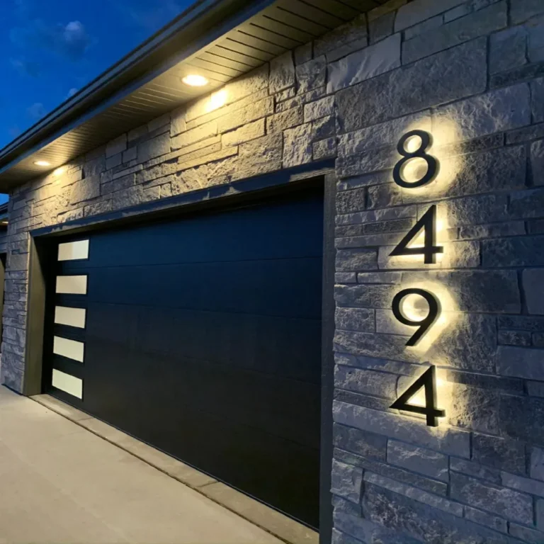 diy house number sign