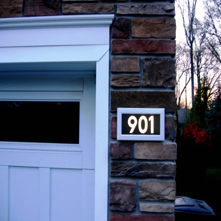 house number and address signs