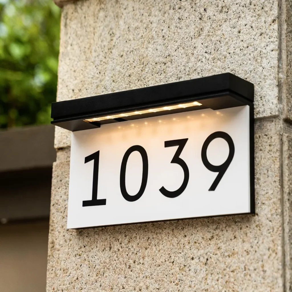 house number signs for yard