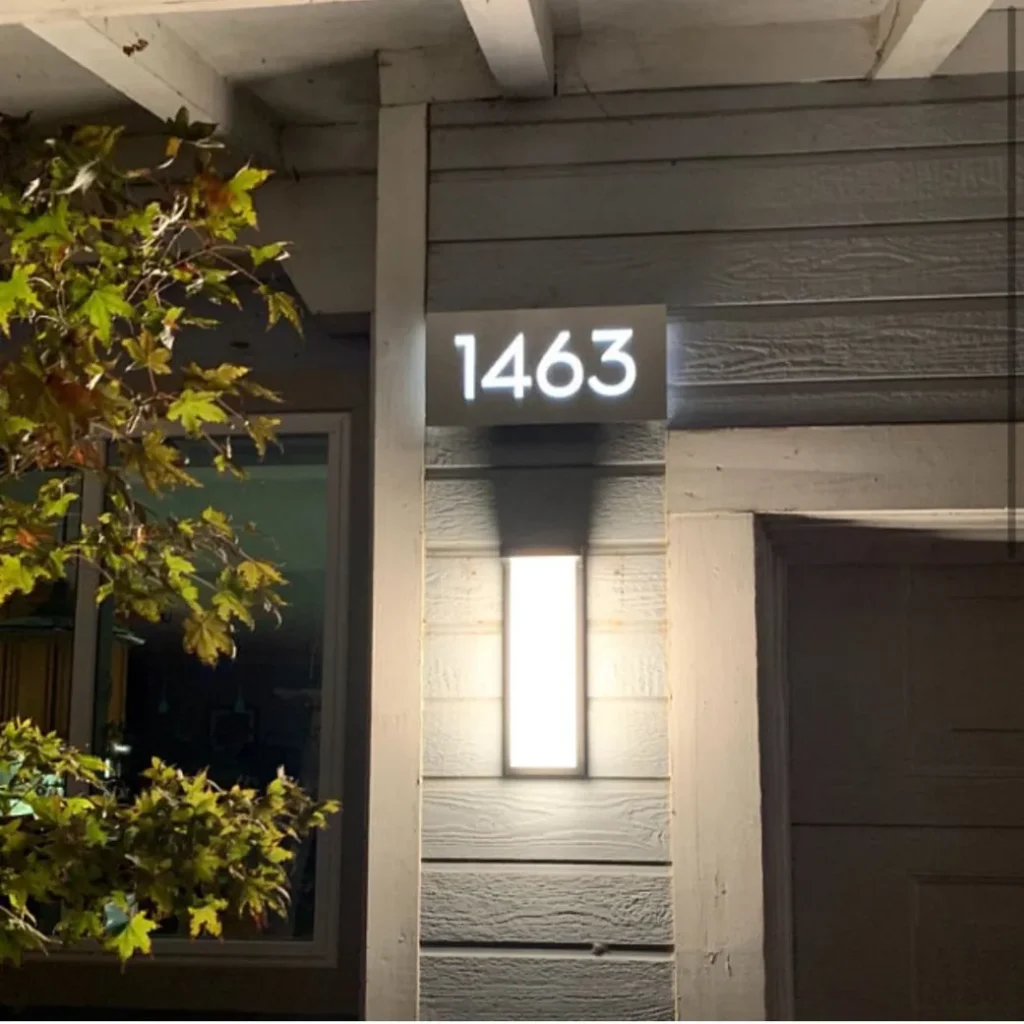 lawn house number signs