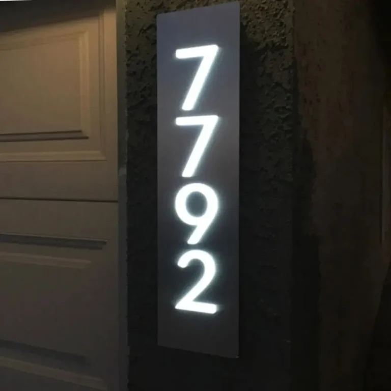 modern house number signs