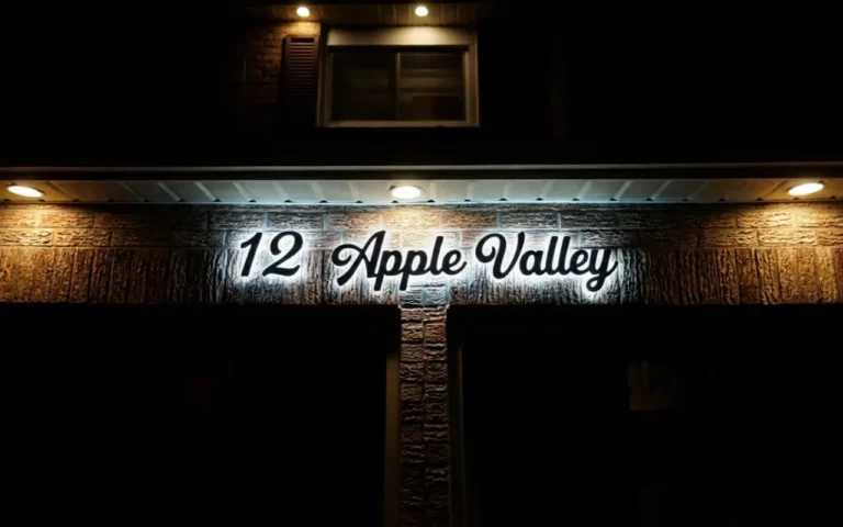 custom house number signs