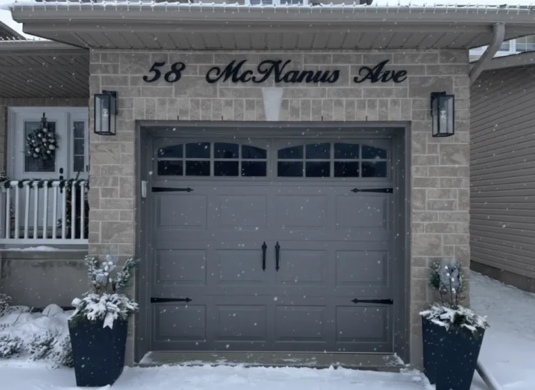 house number signs with light