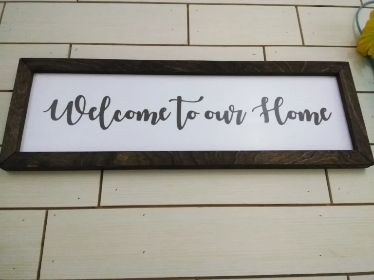 welcome home signs